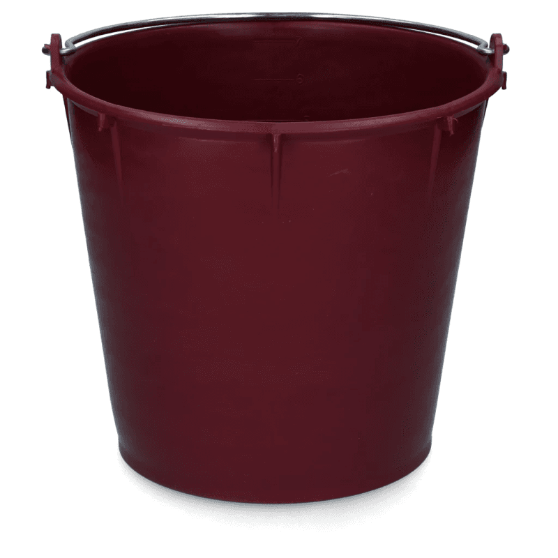 Vplast Seau 7 L avec anse Bordeaux
