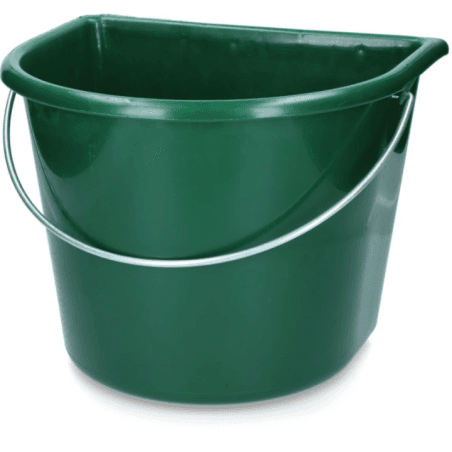 Vplast Seau 15 L côté plat Vert