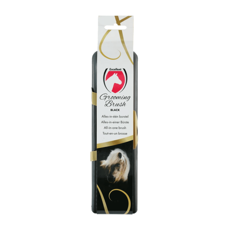 Excellent Brosse de pansage L Noir